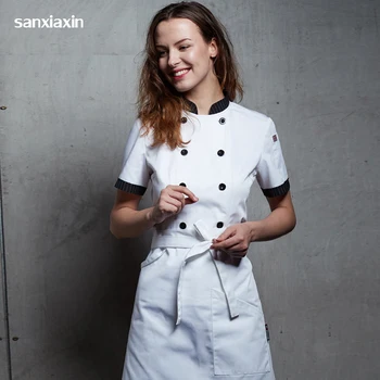 New Chef Restaurant Uniform Short Sleeve Summer Work Clothing Men and Women Kitchen Cook Jacket Chef Master White Coat Uniforms
New Chef Restaurant Uniform Short Sleeve Summer Work Clothing Men and Women Kitchen Cook Jacket Chef Master White Coat Uniforms