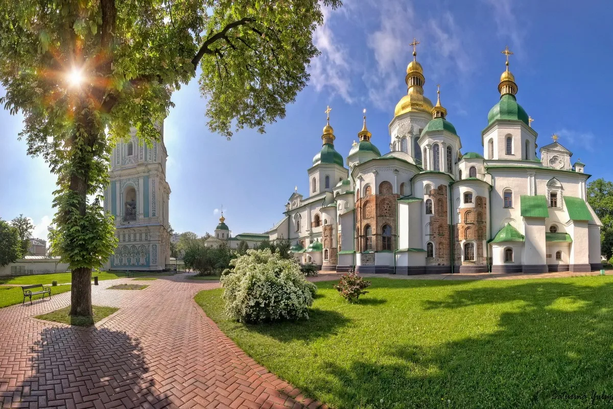 Большой храм святого Софии Киева PDW311 фотоэлемент (рамка в наличии) для настенного