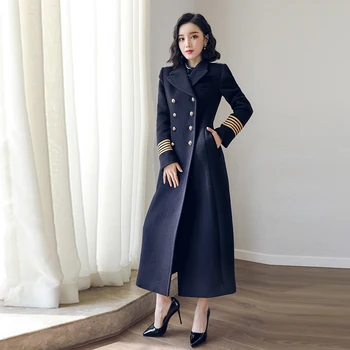 Double breasted Woolen coat female Military style winter thickening women's wool warm was thin long cashmere warm woolen coats
Double breasted Woolen coat female Military style winter thickening women's wool warm was thin long cashmere warm woolen coats