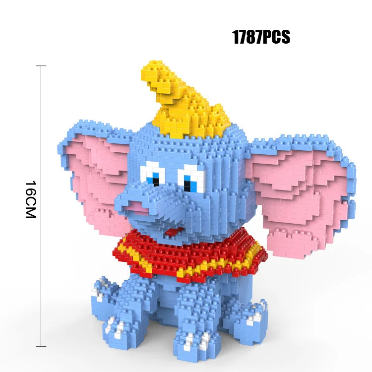 Funny idea creator animals micro diamond building block Circus troupe elephant Dumbo nanoblock brick educational toys for gift
Funny idea creator animals micro diamond building block Circus troupe elephant Dumbo nanoblock brick educational toys for gift