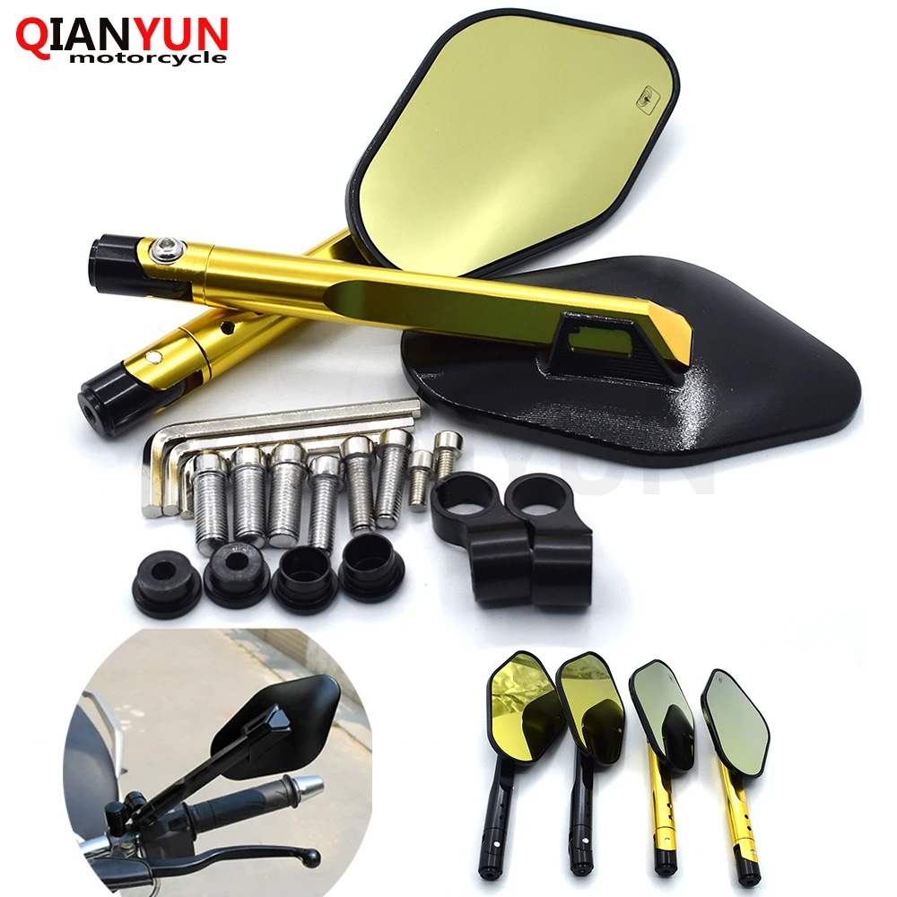 New universal 8mm 10mm motorcycle CNC aluminum rearview mirror for Kawasaki ZX-6 ZZR600 ZXR400 Z750S ER-5 ZR750 ER6N ER6F
New universal 8mm 10mm motorcycle CNC aluminum rearview mirror for Kawasaki ZX-6 ZZR600 ZXR400 Z750S ER-5 ZR750 ER6N ER6F