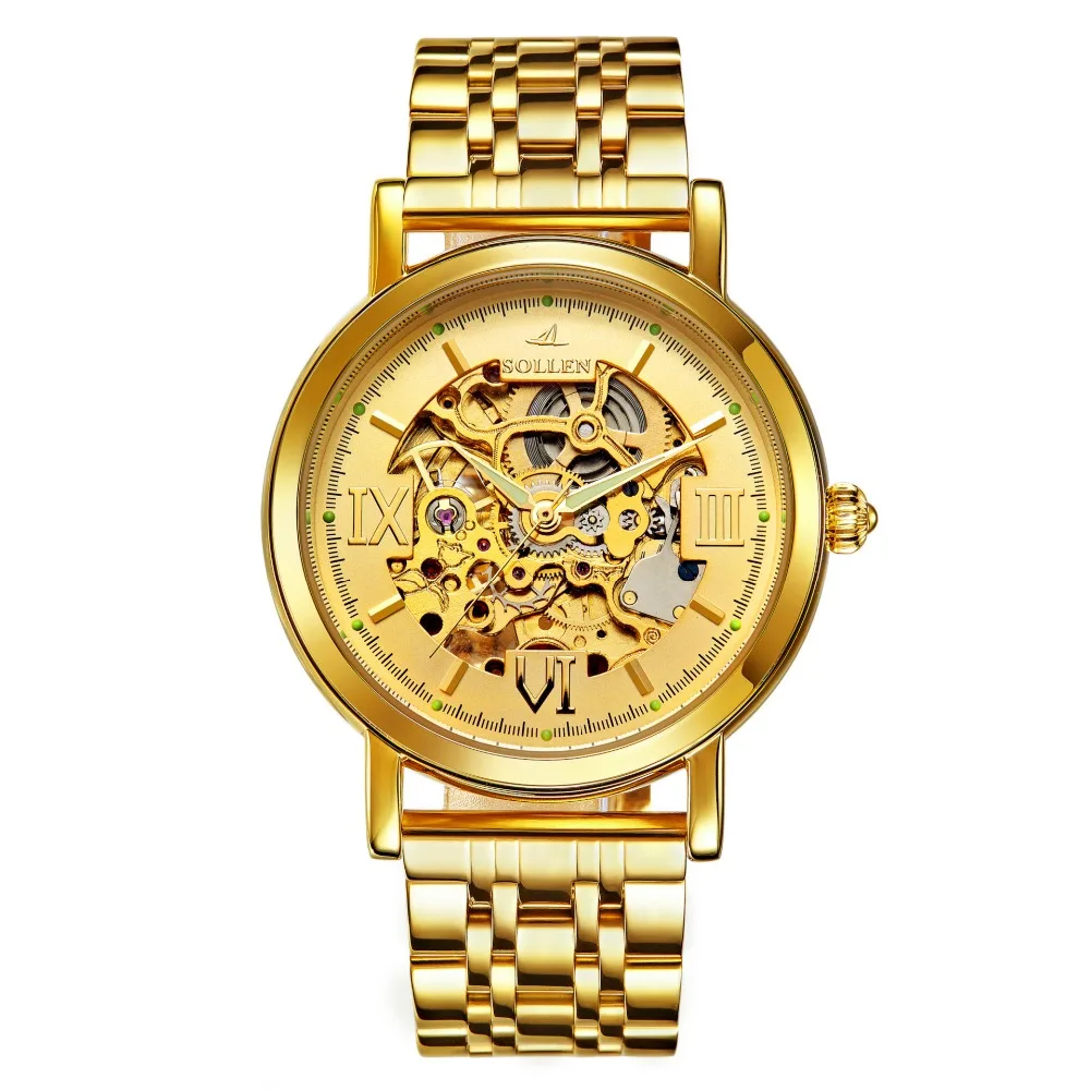 Relogio Masculino SOLLEN automatic mechanical watch male clock double-sided hollow waterproof steel men wristwatches
Relogio Masculino SOLLEN automatic mechanical watch male clock double-sided hollow waterproof steel men wristwatches