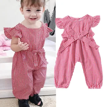 2019 New Baby Girl Romper Red Plaid Puff Sleeve Jumpsuit Baby Costume Black Bow Onesie Capris Romper Baby Clothes
2019 New Baby Girl Romper Red Plaid Puff Sleeve Jumpsuit Baby Costume Black Bow Onesie Capris Romper Baby Clothes