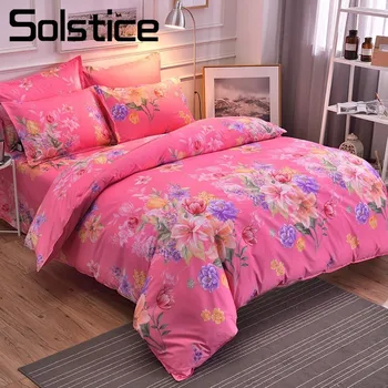 Solstice Home Textile Flowers Pink Bedding Sets Girls Teen Kid Bedlinen King Queen Twin Size Duvet Cover Pillowcase Sheet 3/4Pcs
Solstice Home Textile Flowers Pink Bedding Sets Girls Teen Kid Bedlinen King Queen Twin Size Duvet Cover Pillowcase Sheet 3/4Pcs