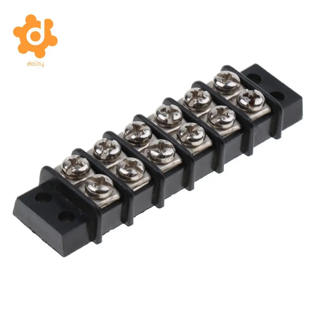 Baoblaze Marine Boat RV 12V 30A 6 Ways Screw Terminal Block Bus Bar Splits 1 In 6 Out