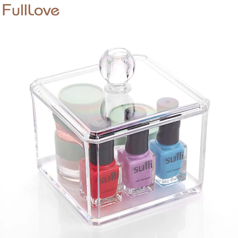 FullLove 9.5*9.5*11cm Acrylic Clear Storage Box Cosmetic Organizer 2018 New Cotton Swabs Pads Case Desktop Storage Boxes & Bins
FullLove 9.5*9.5*11cm Acrylic Clear Storage Box Cosmetic Organizer 2018 New Cotton Swabs Pads Case Desktop Storage Boxes & Bins