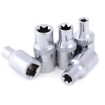 New 1PC OR 5PCS 28mm 1/4 Inch Torx Star Socket Set E Type Star Socket Wench Head Tools Hand Repair Tools High Quality
New 1PC OR 5PCS 28mm 1/4 Inch Torx Star Socket Set E Type Star Socket Wench Head Tools Hand Repair Tools High Quality