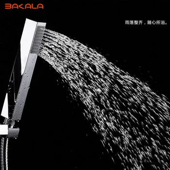 BAKALA Chromed ABS Handheld Showerheads Hand Shower Bathroom HandHeld Shower Head Square Hand Shower Chrome Finished
BAKALA Chromed ABS Handheld Showerheads Hand Shower Bathroom HandHeld Shower Head Square Hand Shower Chrome Finished