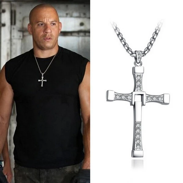 2015 New Fast and Furious Dominic Toretto Cross Pendant Necklace for Men Popular Silver Plated Movie Crystal Rope Chain Jewelry
2015 New Fast and Furious Dominic Toretto Cross Pendant Necklace for Men Popular Silver Plated Movie Crystal Rope Chain Jewelry