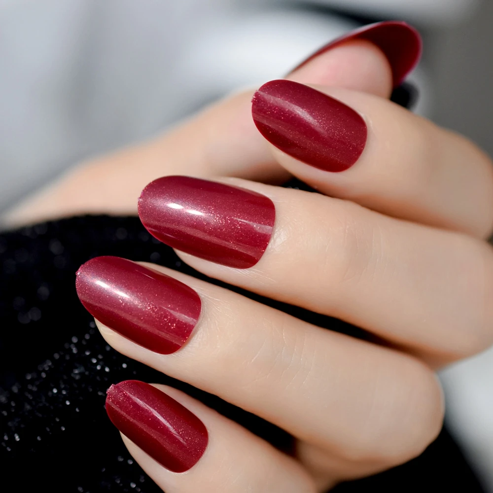 Oval Series Solid Nails Dark Red Medium Purple Rose Artificial False Nail Tips Candy Color Middle Size 24ct
Oval Series Solid Nails Dark Red Medium Purple Rose Artificial False Nail Tips Candy Color Middle Size 24ct