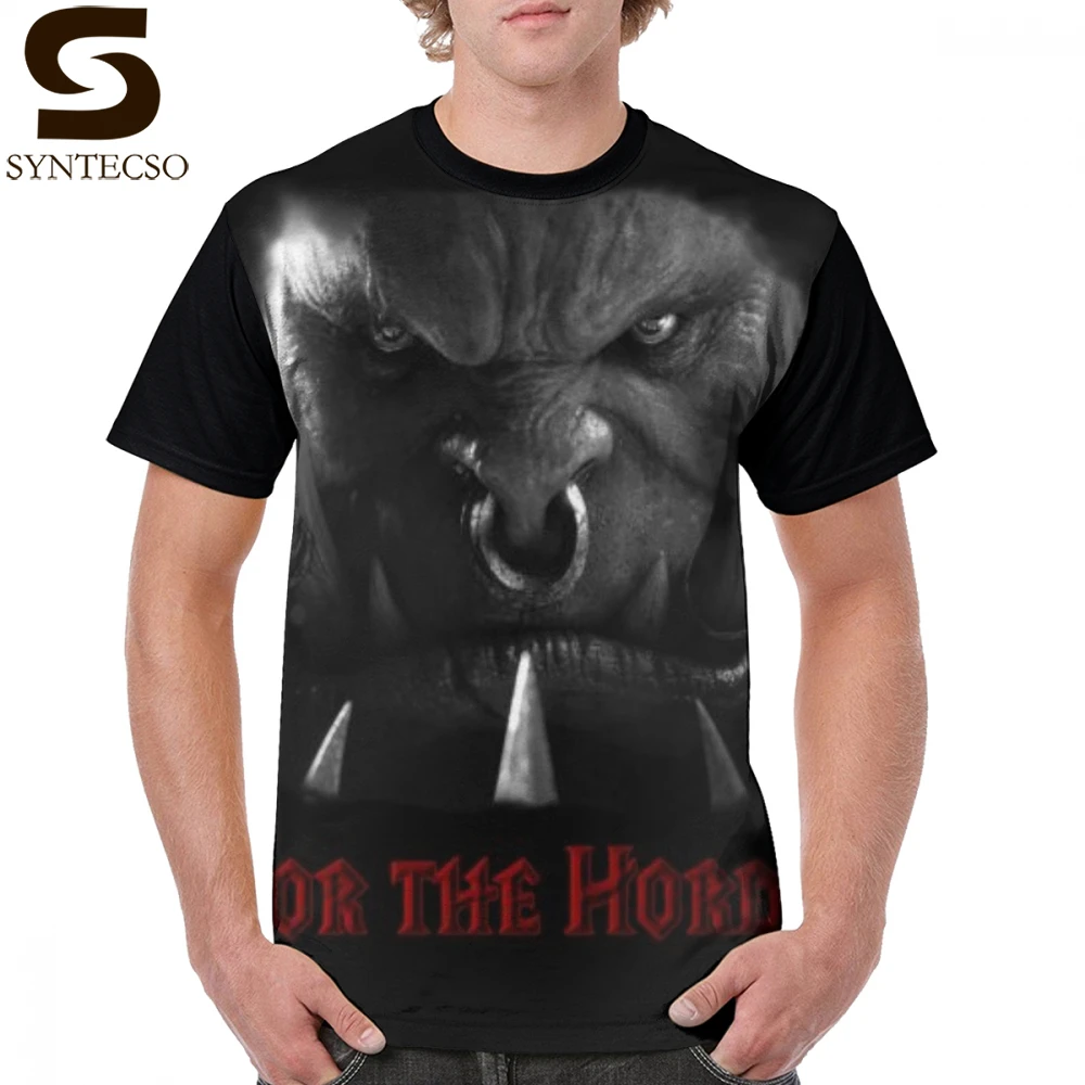 Warcraft Horde T Shirt Saurfang For The Horde T-Shirt Man Funny Graphic Tee Shirt Short-Sleeve Streetwear Polyester XXX Tshirt
Warcraft Horde T Shirt Saurfang For The Horde T-Shirt Man Funny Graphic Tee Shirt Short-Sleeve Streetwear Polyester XXX Tshirt