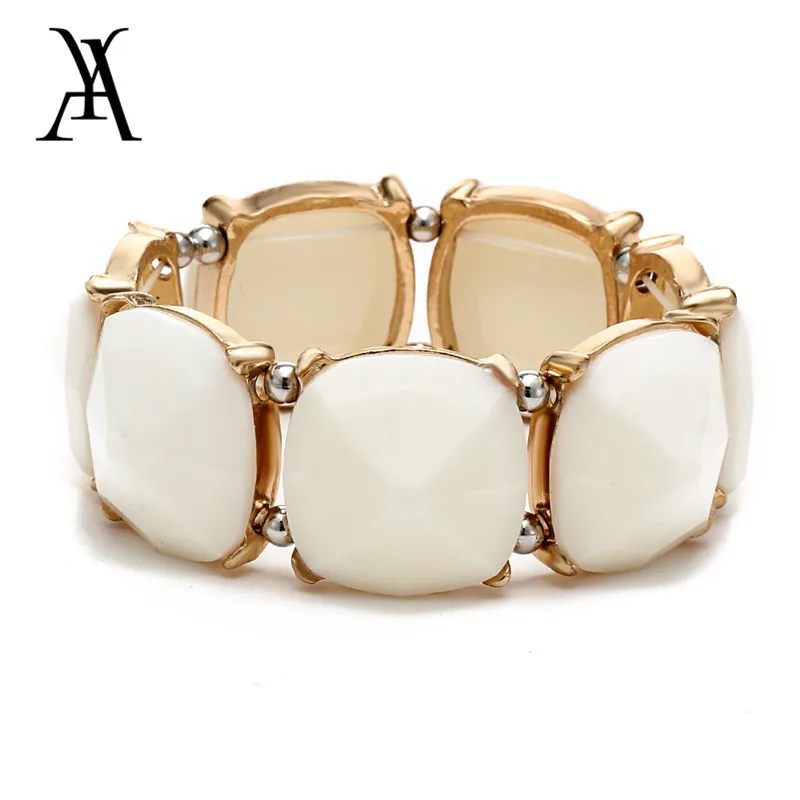 AY 2 Colors Trendy Large Big Stretch Bead Geometric Stone Mosaic Bracelet Jewelry Accessories Bangles snap jewelry pulseras
AY 2 Colors Trendy Large Big Stretch Bead Geometric Stone Mosaic Bracelet Jewelry Accessories Bangles snap jewelry pulseras