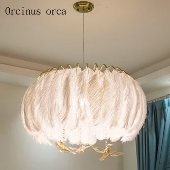 American Pastoral white feather chandelier living room Princess bedroom Nordic modern crystal crystal bird Chandelier
American Pastoral white feather chandelier living room Princess bedroom Nordic modern crystal crystal bird Chandelier