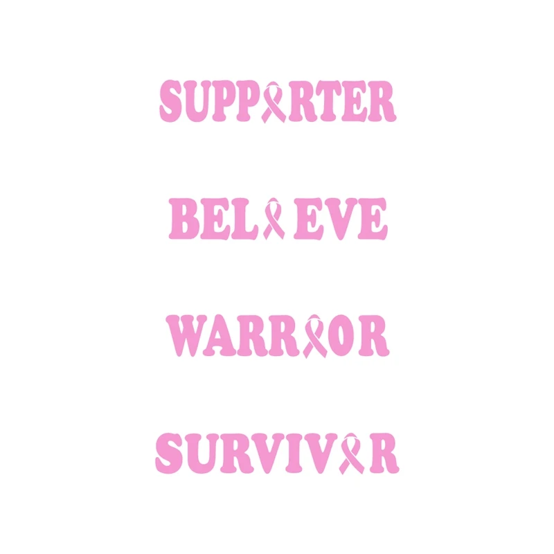 Supporter Believe Warrior Survivor Vinyl Art Decal Decor