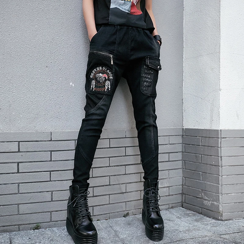 Women Hipsters Harem PENCIL Pants Capri Gothic Punk Zipper Trousers Harajuku Slacks Hip Hop Jogging Sweatpant Streetwear Stylish
Women Hipsters Harem PENCIL Pants Capri Gothic Punk Zipper Trousers Harajuku Slacks Hip Hop Jogging Sweatpant Streetwear Stylish