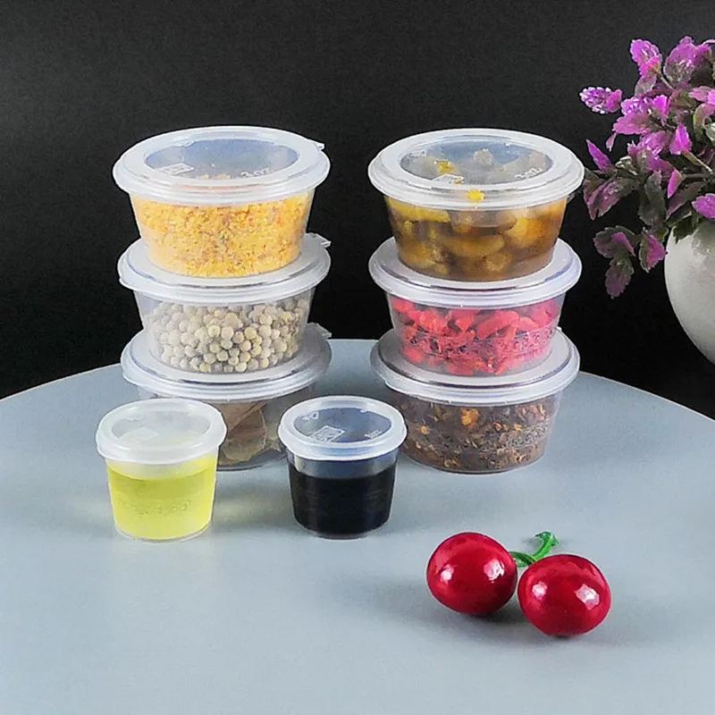100pcs Transparent mini thick taste plastic cup new small round box takeaway packaging cups with lid kitchen accessories
100pcs Transparent mini thick taste plastic cup new small round box takeaway packaging cups with lid kitchen accessories