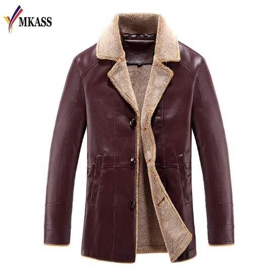 Warm New Men's Long Wool Leather Jacket Leather Suit Collar Jackets Coat Warm Outwear Parka Mens PU Leather Jackets and Coats
Warm New Men's Long Wool Leather Jacket Leather Suit Collar Jackets Coat Warm Outwear Parka Mens PU Leather Jackets and Coats