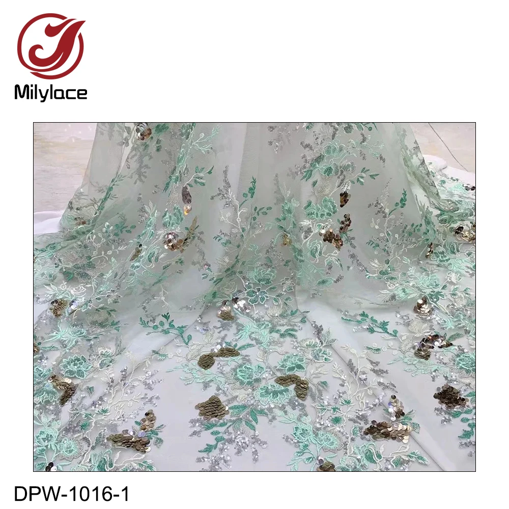 High Quality African Nigeria Color Sequins Lace Fabric 2019 French Embroidered Net Lace Fabric with Sequins for Dress DPW-1016
High Quality African Nigeria Color Sequins Lace Fabric 2019 French Embroidered Net Lace Fabric with Sequins for Dress DPW-1016