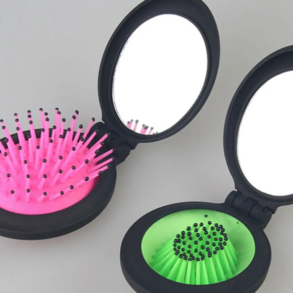 HIgh Quality 2 in 1 Women Girls Portable Mini Folding Brush Massage Round Travel Hair Brush With Mirror
HIgh Quality 2 in 1 Women Girls Portable Mini Folding Brush Massage Round Travel Hair Brush With Mirror