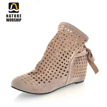 Women shoes Height Increasing Sandals For Summer Sandals Casual Lace-Up Gladiator Fretwork Nubuck Leather shoes big size 34-43
Women shoes Height Increasing Sandals For Summer Sandals Casual Lace-Up Gladiator Fretwork Nubuck Leather shoes big size 34-43