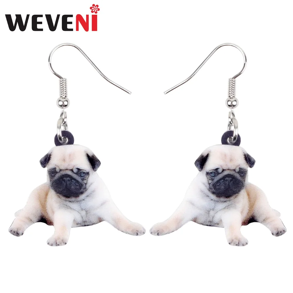 WEVENI Accessory Acrylic Sweet French Bulldog Pug Dog Earrings Dangle Drop New New Trendy Animal Jewelry For Women Girls Gift
WEVENI Accessory Acrylic Sweet French Bulldog Pug Dog Earrings Dangle Drop New New Trendy Animal Jewelry For Women Girls Gift