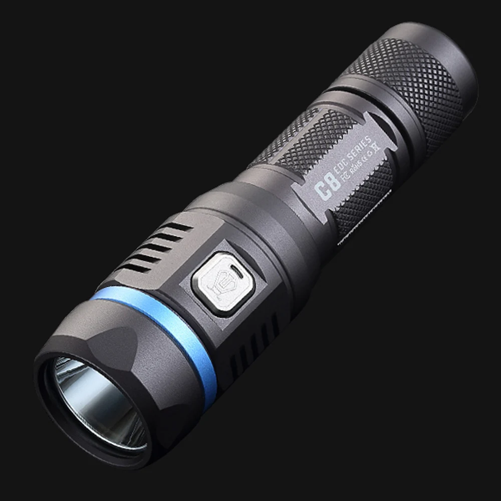 

JETBeam C8 PRO Micro USB Rechargeable Flashlight SST-40 N4 BC max 1200 lumen beam distance 230 meter torch with 2600mAh battery