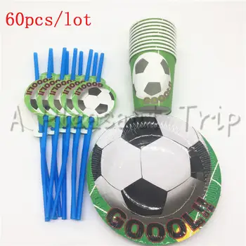 60pcs\lot baby bath children like to decorate happy cartoon theme football one-time package birthday party supplies 
60pcs\lot baby bath children like to decorate happy cartoon theme football one-time package birthday party supplies