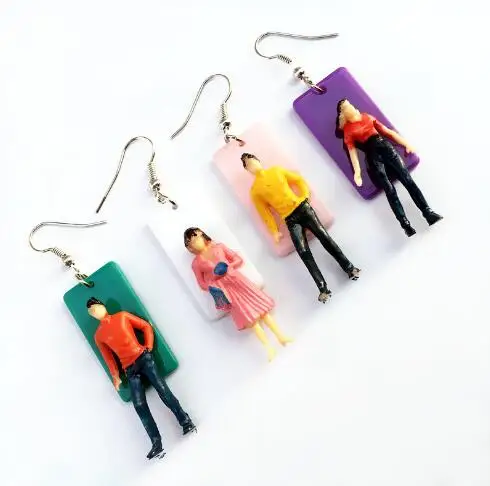 Acrylic colorful little people dangle earrings 4 color Cartoon Figure Dangle Earrings funny jewelry Humanoid Drop Earrings gifts
Acrylic colorful little people dangle earrings 4 color Cartoon Figure Dangle Earrings funny jewelry Humanoid Drop Earrings gifts