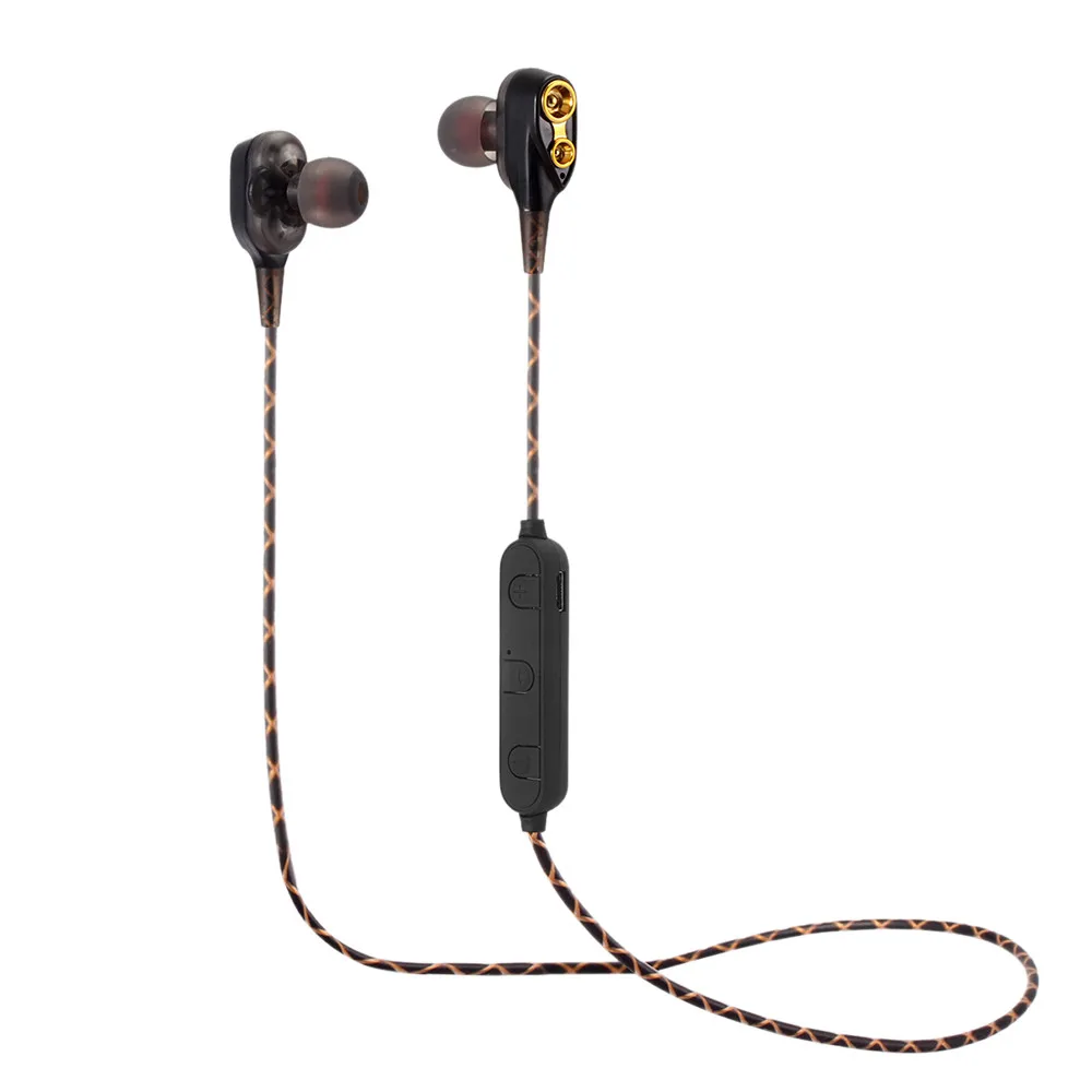 Fashion Ergonomically Design Heavy Bass Wireless Bluetooth Headset Sports Dual Dynamic Driver Earbuds Earphone New | Электроника