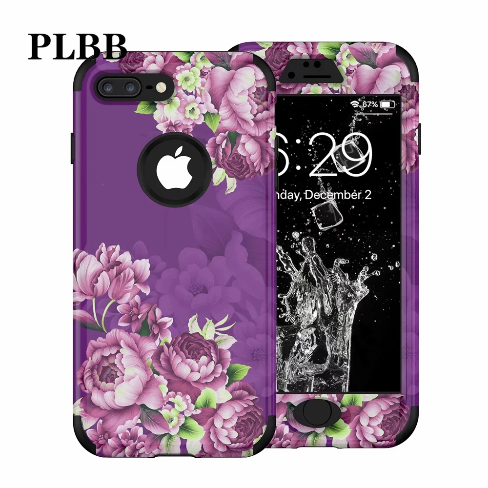 PLBB Flower Tri Layer Heavy Duty Defender Back Phone Case for iPhone X XR Xs Max 6 6s 7 8 Plus Soft+PC Hybrid Armor Full Cover
PLBB Flower Tri Layer Heavy Duty Defender Back Phone Case for iPhone X XR Xs Max 6 6s 7 8 Plus Soft+PC Hybrid Armor Full Cover
