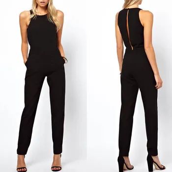 Summer Women Sleeveless Jumpsuit Casual Solid Bodysuit Crew Neck Long Playsuits Jumpsuits H9
Summer Women Sleeveless Jumpsuit Casual Solid Bodysuit Crew Neck Long Playsuits Jumpsuits H9