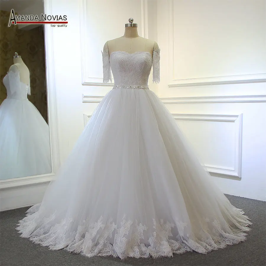 2019 New Model Off The Shoulder Detachable Sleeves Bridal Dress Wedding Dresses
2019 New Model Off The Shoulder Detachable Sleeves Bridal Dress Wedding Dresses