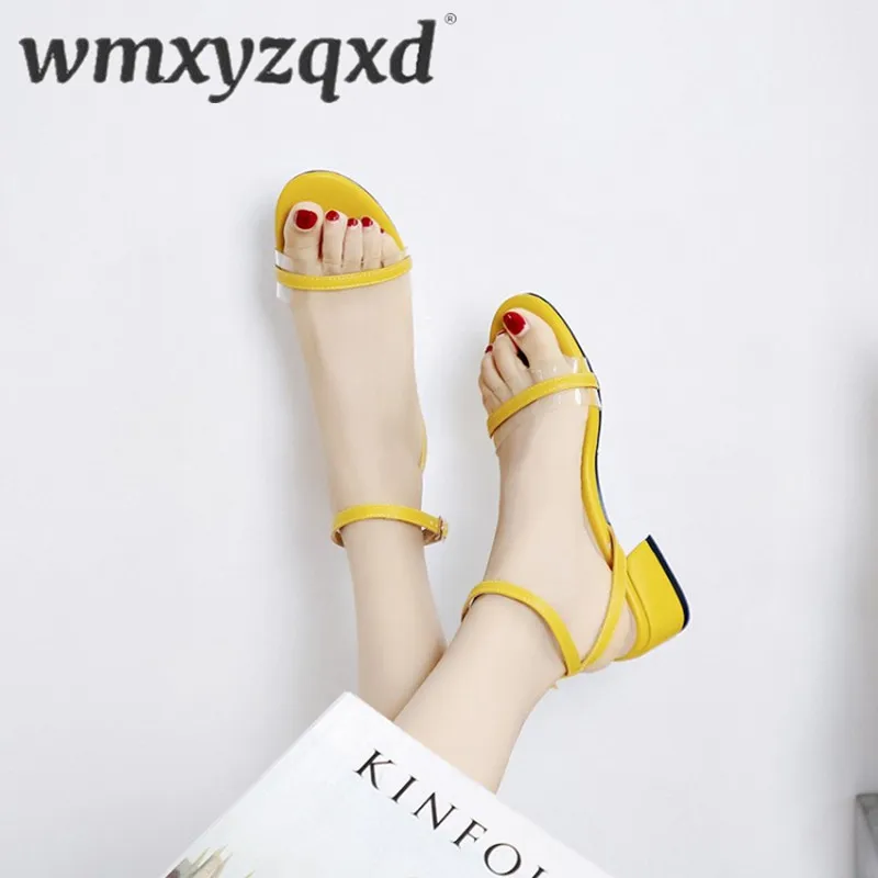 Women Sandals Clear Square High Heels Open Toe Quality Mules Shoes Summer Solid Transparent Black Sandals Simple Ladies WMXYZQXD
Women Sandals Clear Square High Heels Open Toe Quality Mules Shoes Summer Solid Transparent Black Sandals Simple Ladies WMXYZQXD
