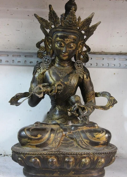 song voge gem S0512 26 Tibet Buddhism Copper Bronze Vajradhara Vajrasattva Guan Yin Kwan-yin Statue
song voge gem S0512 26 Tibet Buddhism Copper Bronze Vajradhara Vajrasattva Guan Yin Kwan-yin Statue