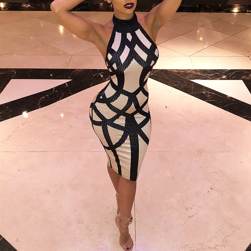 New Women Fashion Summer Dress Cut Out Elegant Print Club Sexy Mini Dress Halter Bandage Backless Bodycon Female Party Dress
New Women Fashion Summer Dress Cut Out Elegant Print Club Sexy Mini Dress Halter Bandage Backless Bodycon Female Party Dress