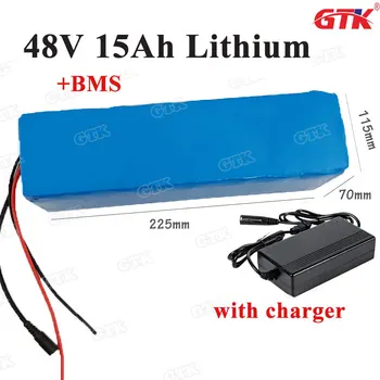 Rechargeable 48v 15ah 1000w electric bike lithium Li-ion battery pack with BMS for e-scooter Golf motorcycle +3A charger
Rechargeable 48v 15ah 1000w electric bike lithium Li-ion battery pack with BMS for e-scooter Golf motorcycle +3A charger