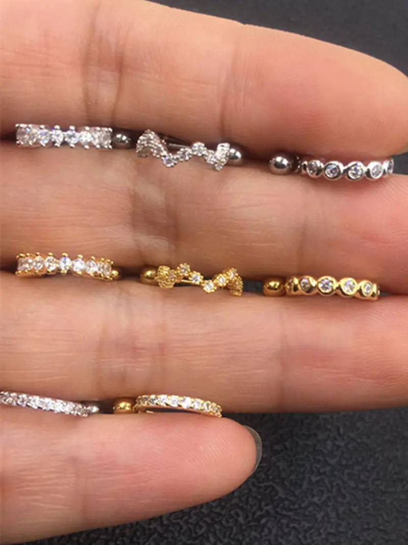 50pcs Free Shippment Shine CZ Ear Helix Bar Cartilage earring tragus ring Earring Ear Studs Ear Lobe Rings Body Piercing Jewelry
50pcs Free Shippment Shine CZ Ear Helix Bar Cartilage earring tragus ring Earring Ear Studs Ear Lobe Rings Body Piercing Jewelry