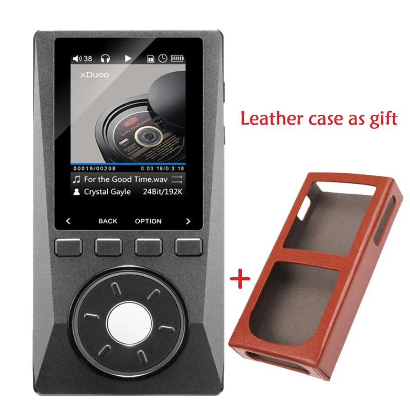 

XDUOO X10 Portable High Resolution Lossless DSD Music Player DAP Support Optical Output MP3 Player leather case as gift