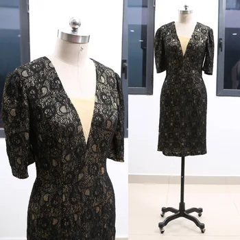 MACloth Black Short V Neck Knee-Length Short Lace Prom Dresses Dress L 264681 Clearance
MACloth Black Short V Neck Knee-Length Short Lace Prom Dresses Dress L 264681 Clearance