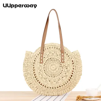 2019 Round Straw Bags For Women Summer Lightweight Rattan Handbag Handmade Woven Beach Circle Tote Bags Bohemia Style Handbags
2019 Round Straw Bags For Women Summer Lightweight Rattan Handbag Handmade Woven Beach Circle Tote Bags Bohemia Style Handbags