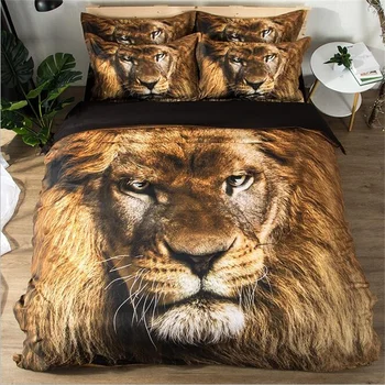 Lion 3d Animal Print Bedding Set Twin Queen King Size Duvet Cover Bed Sheet with Pillowcase Modern Room Decor Textile Sets
Lion 3d Animal Print Bedding Set Twin Queen King Size Duvet Cover Bed Sheet with Pillowcase Modern Room Decor Textile Sets