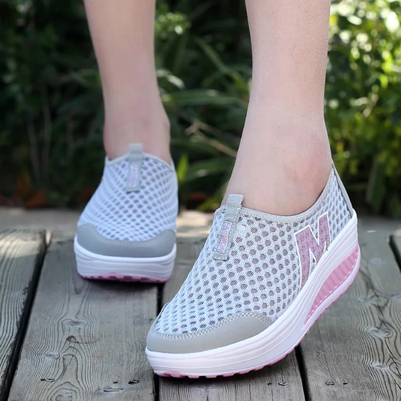 Summer Shoes Women Casual Shoes Breathable Air Mesh Swing Wedges Dail Wear Shoes Female 22-25.5cm PA868158
Summer Shoes Women Casual Shoes Breathable Air Mesh Swing Wedges Dail Wear Shoes Female 22-25.5cm PA868158