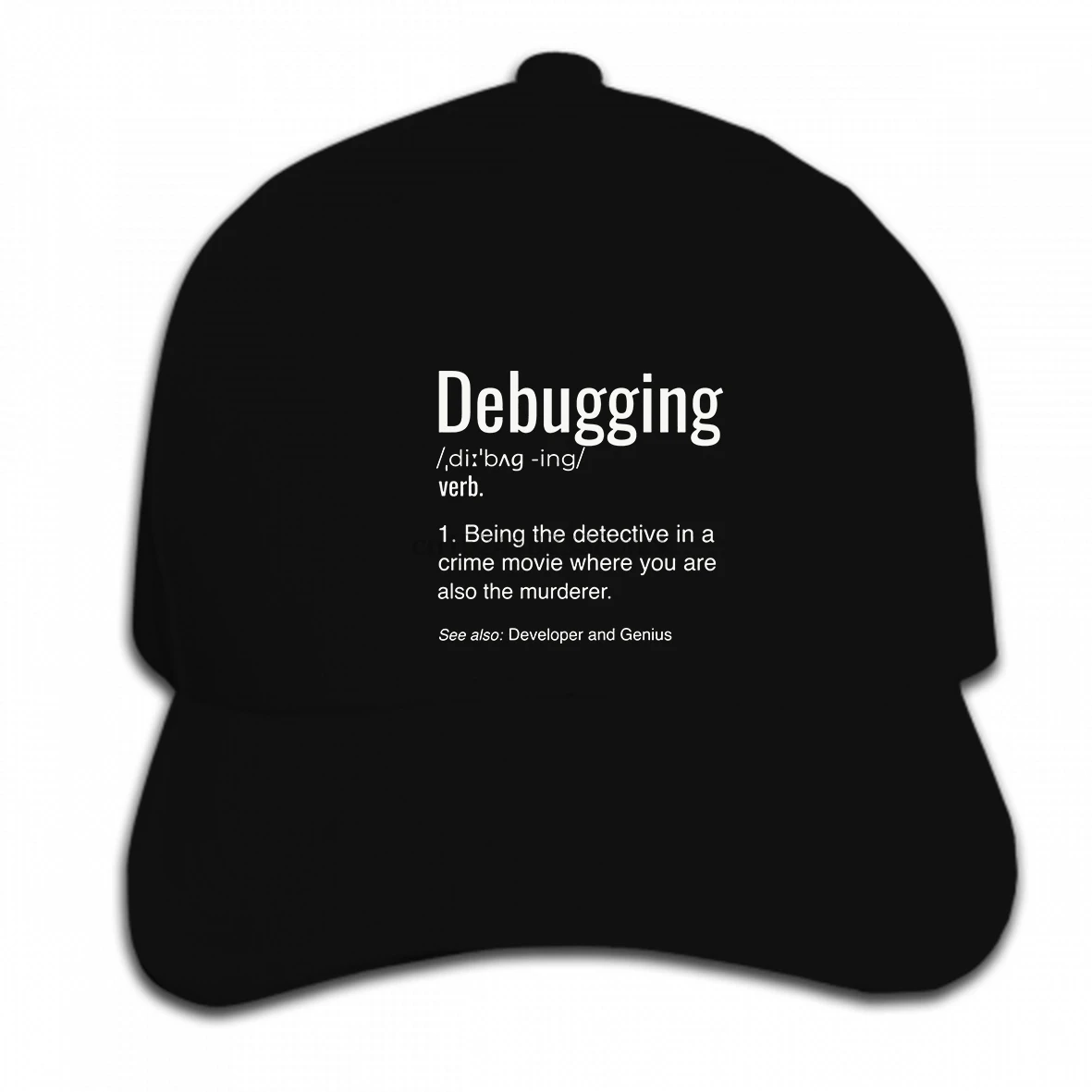 Print Custom Baseball Cap Hip Hop Debugging Definition Programmers ized Hat Peaked cap
Print Custom Baseball Cap Hip Hop Debugging Definition Programmers ized Hat Peaked cap