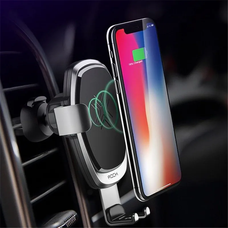 ROCK 10w QI Wireless Charging Metal Gravity Phone Car Holder auto Lock Rotated Car Charger mount for iPhone X 8Plus Samsung S9+
ROCK 10w QI Wireless Charging Metal Gravity Phone Car Holder auto Lock Rotated Car Charger mount for iPhone X 8Plus Samsung S9+