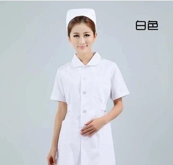 Nurse uniform short-sleeve summer O-Neck summer pink blue white medical lab coat health free shipping
Nurse uniform short-sleeve summer O-Neck summer pink blue white medical lab coat health free shipping
