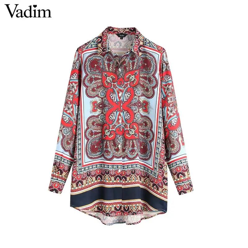 Vadim women vintage print blouse pleated long sleeve fashion Indie folk style shirt casual female chic tops blusas LB124
Vadim women vintage print blouse pleated long sleeve fashion Indie folk style shirt casual female chic tops blusas LB124