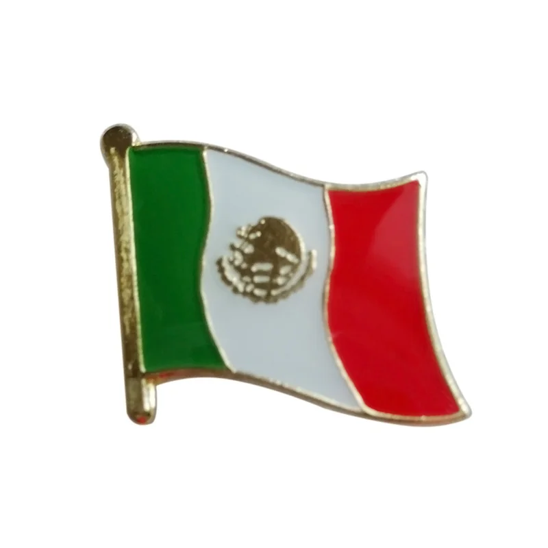 Mexico country flag lapel pin badge+Iron plated brass+paints+epoxy+butterfly back button-Free shipping(350 pcs/lot)
Mexico country flag lapel pin badge+Iron plated brass+paints+epoxy+butterfly back button-Free shipping(350 pcs/lot)