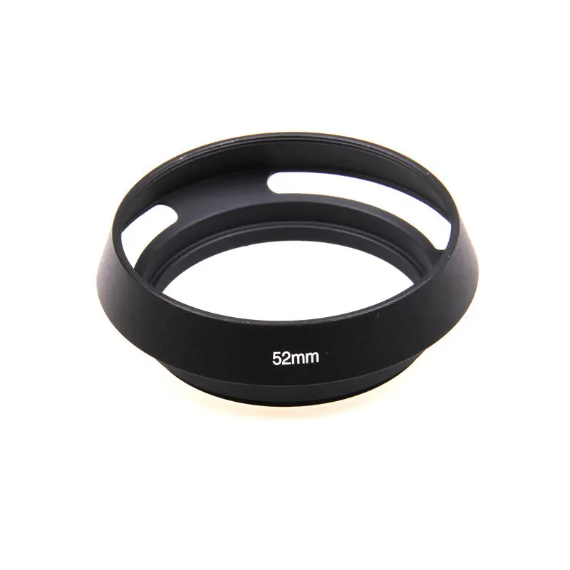 52mm Screw-in metal tilted vented Lens Hood For Fujifilm Olympus Panasonic Canon Sony Nikon camera Lens
52mm Screw-in metal tilted vented Lens Hood For Fujifilm Olympus Panasonic Canon Sony Nikon camera Lens