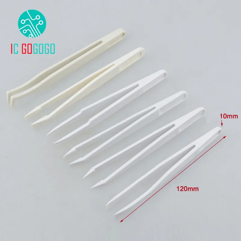 Black/White Anti-static Carbon Fiber Tweezers 1cm*12cm Tools Plastic Pointed/Flat/Bend/Round/Wide Mouth Head Tweezer 10*120mm
Black/White Anti-static Carbon Fiber Tweezers 1cm*12cm Tools Plastic Pointed/Flat/Bend/Round/Wide Mouth Head Tweezer 10*120mm