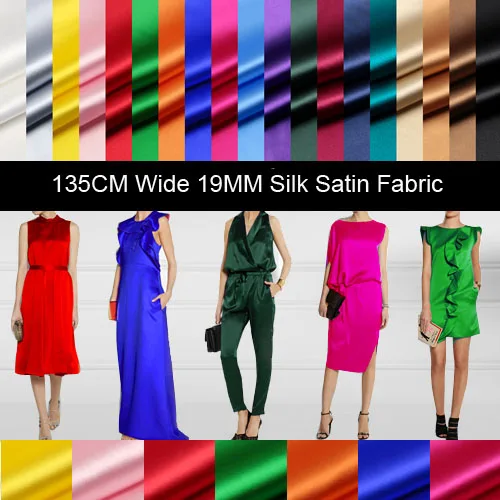42Colors! 140cm wide 93% silk & 7% spandex 19mm solid color silk satin fabric for summer dress shirt clothes D518
42Colors! 140cm wide 93% silk & 7% spandex 19mm solid color silk satin fabric for summer dress shirt clothes D518